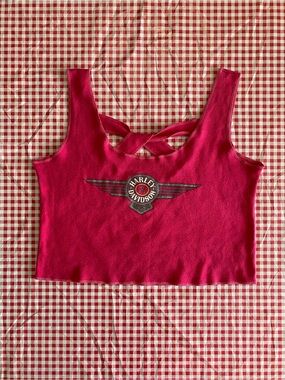Vintage 1989 Harley-Davidson Crop Top